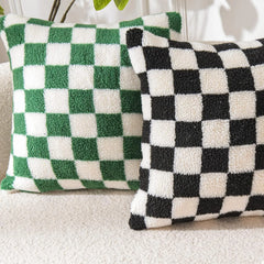 Plush Faux Fur Throw Pillow Cover