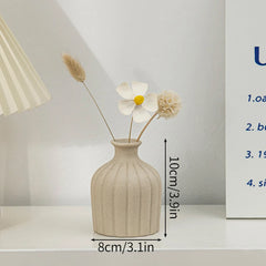 Nordic White Ceramic Flower Vase