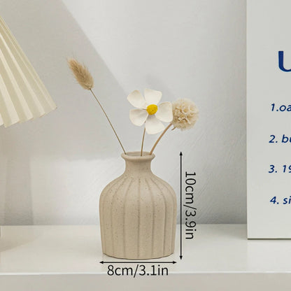 Nordic White Ceramic Flower Vase