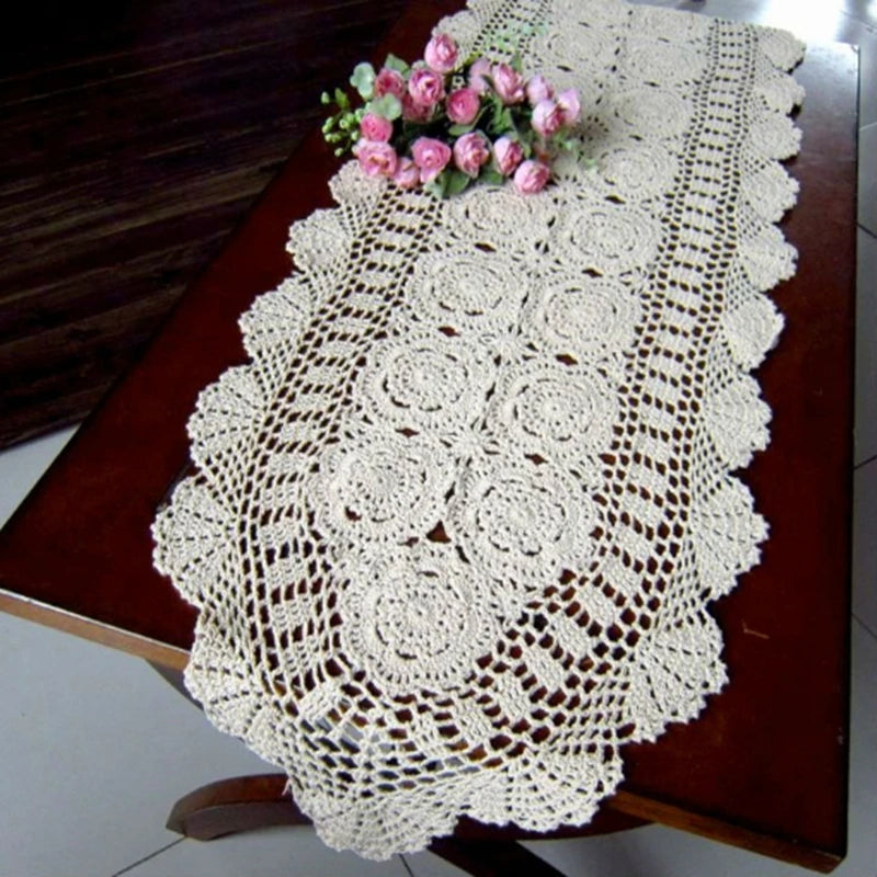 Vintage Crochet Table Runner