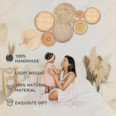 Natural Wall Basket Set