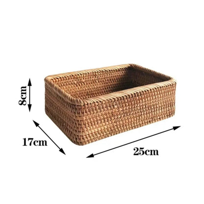 Handwoven Rattan Storage Baskets