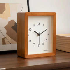 Solid Wood Square Table Clock