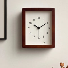 Solid Wood Square Table Clock