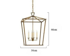 Retro Gold Pendant Chandelier