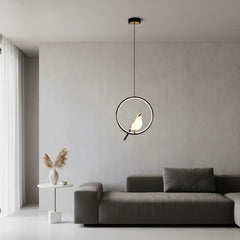 Magpie Bird Pendant Light