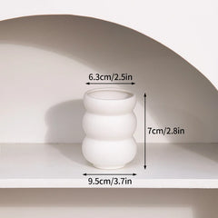 Nordic White Ceramic Flower Vase
