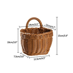 Handwoven Rattan Storage Basket