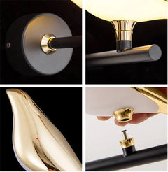 Magpie Bird Wall Sconce