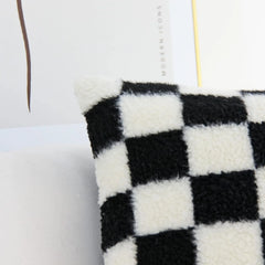 Plush Faux Fur Throw Pillow Cover