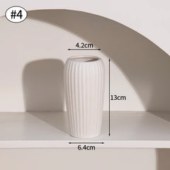 Nordic White Ceramic Flower Vase