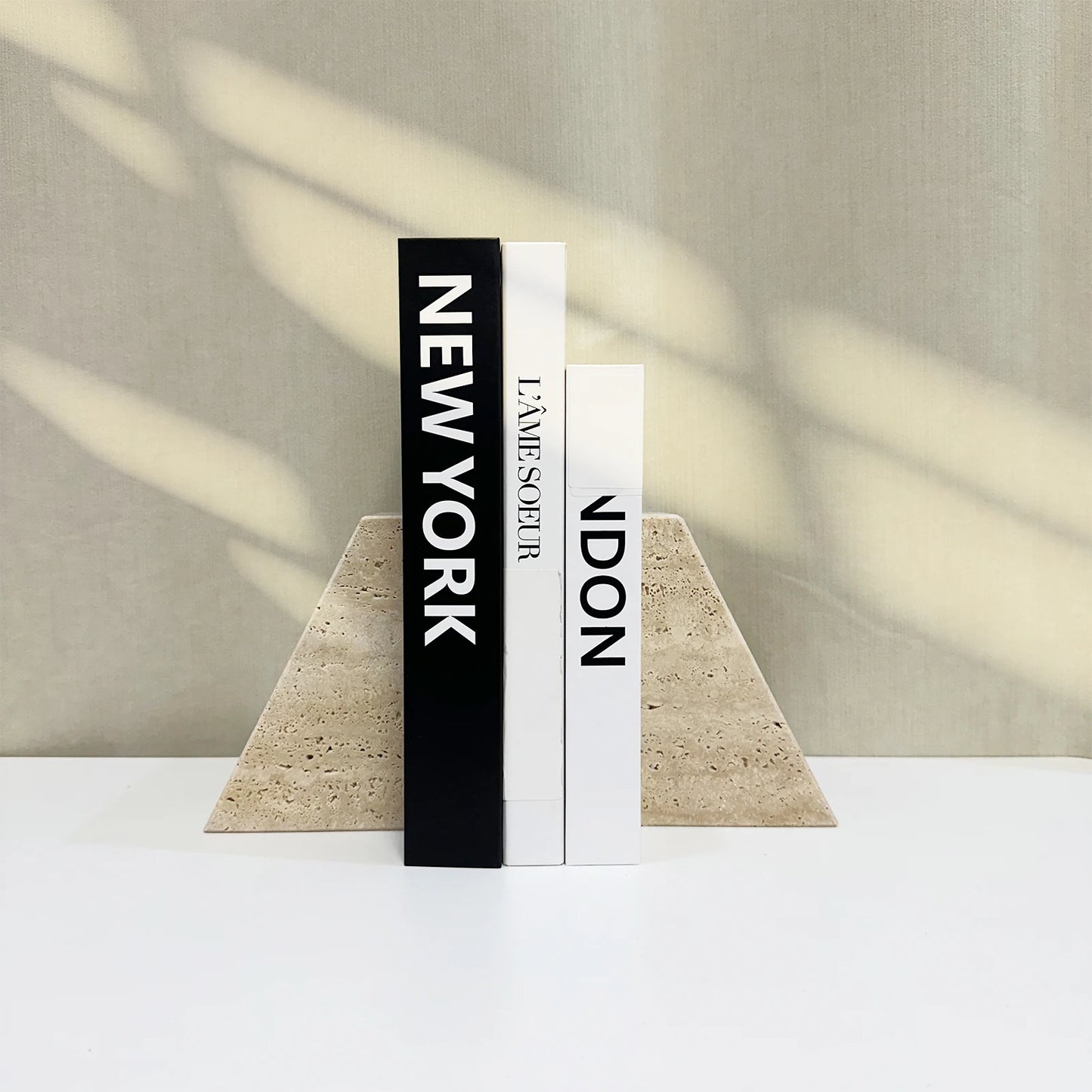 Natural Marble Stone Bookends (Set of 2)