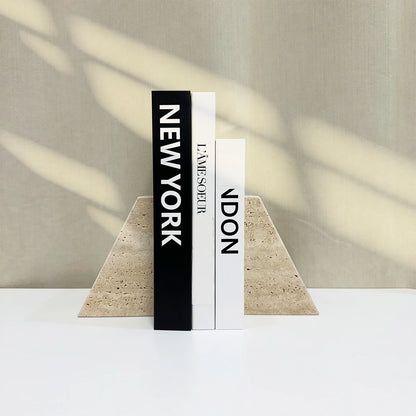 Natural Marble Stone Bookends (Set of 2)