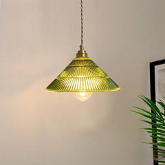Vintage Petal Glass Pendant Light