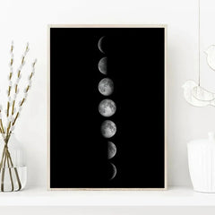 Moon Phase Canvas Wall Art Prints