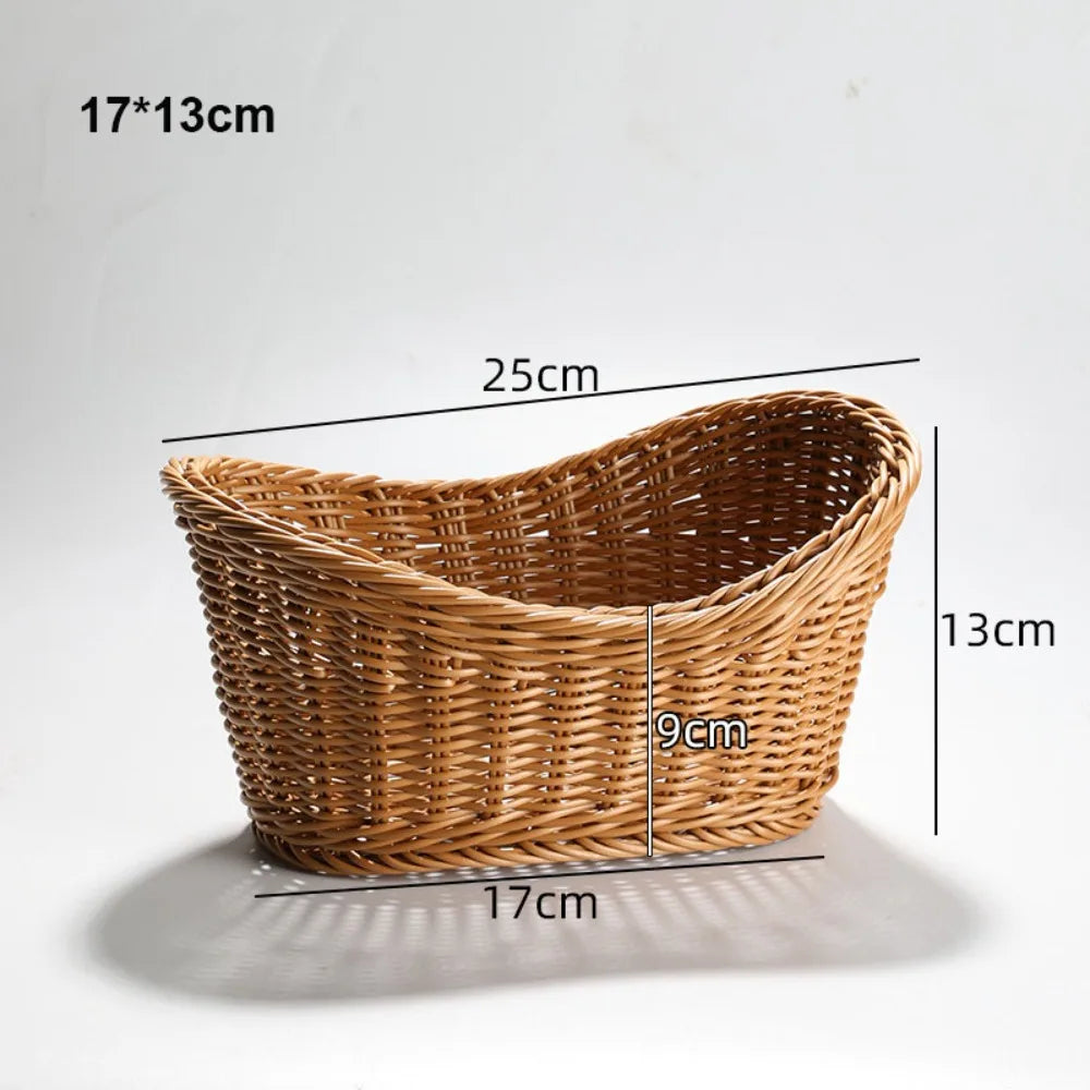 Handwoven Rattan Serving Baskets