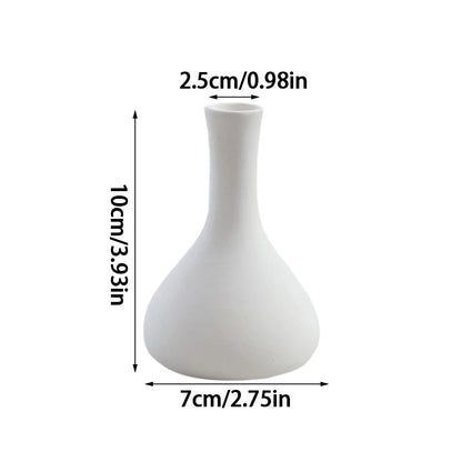 Nordic White Mini Ceramic Vase