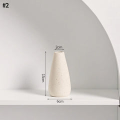 Nordic White Ceramic Flower Vase
