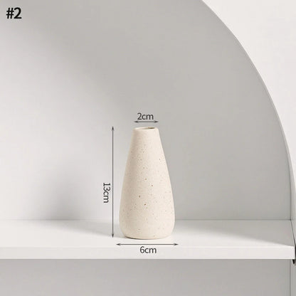 Nordic White Ceramic Flower Vase