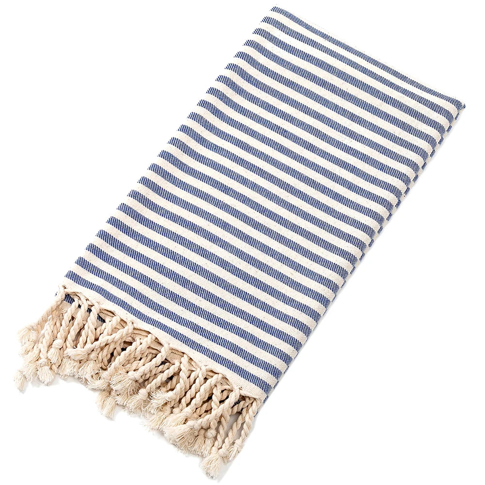 Turkish Cotton Striped Spa Bath Towel