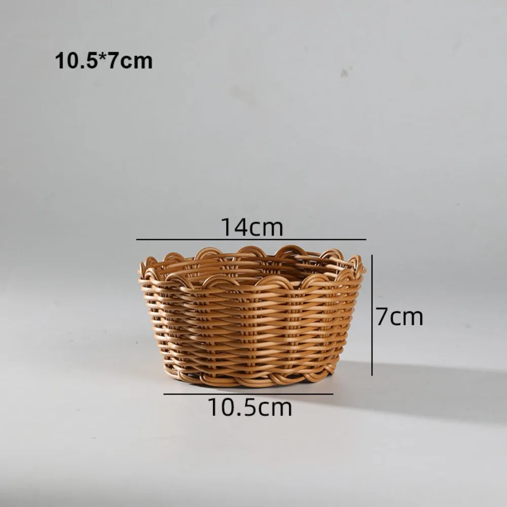 Handwoven Rattan Serving Baskets