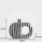 Zebra Stripe Ceramic Vase