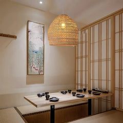 Rattan Cane Pendant Light