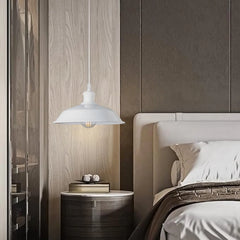 White Dome Pendant Light