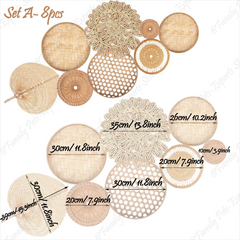 Natural Wall Basket Set