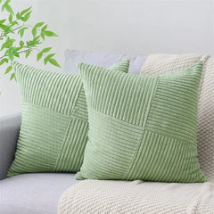 Striped Corduroy Cushion Cover