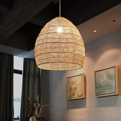 Rattan Cane Pendant Light