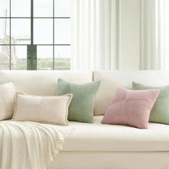 Striped Corduroy Cushion Cover