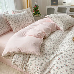 Heart Floral Duvet Cover Set
