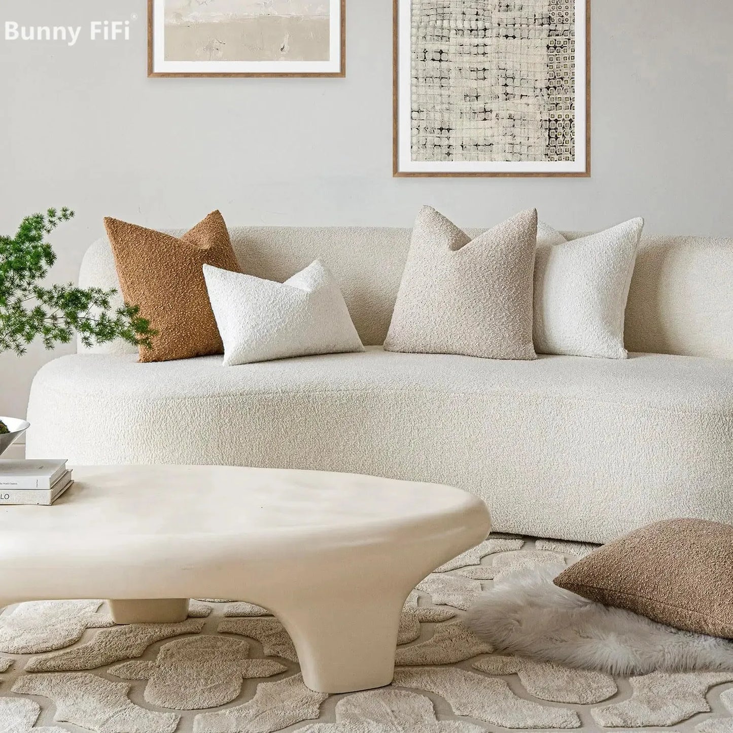 Boucle Throw Pillow Cover 18x18