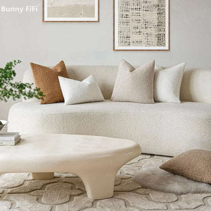Boucle Throw Pillow Cover 18x18