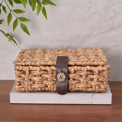 Wicker Basket Leather Strap