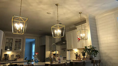 Retro Gold Pendant Chandelier