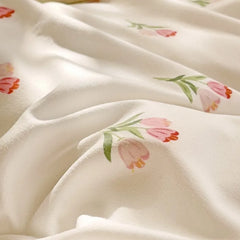 Heart Floral Duvet Cover Set