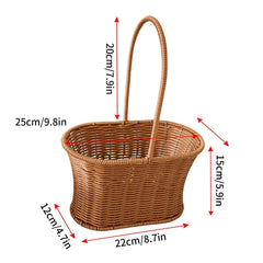 Handwoven Rattan Storage Basket