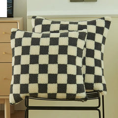 Plush Faux Fur Throw Pillow Cover