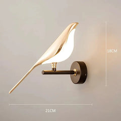Magpie Bird Wall Sconce
