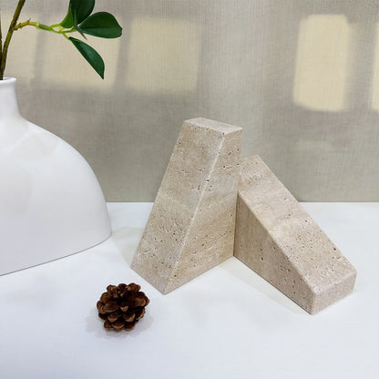 Natural Marble Stone Bookends (Set of 2)