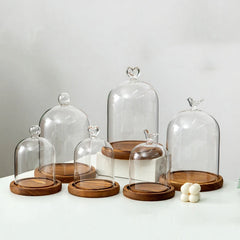 Glass Dome Candle Holder