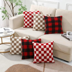 Plush Faux Fur Throw Pillow Cover