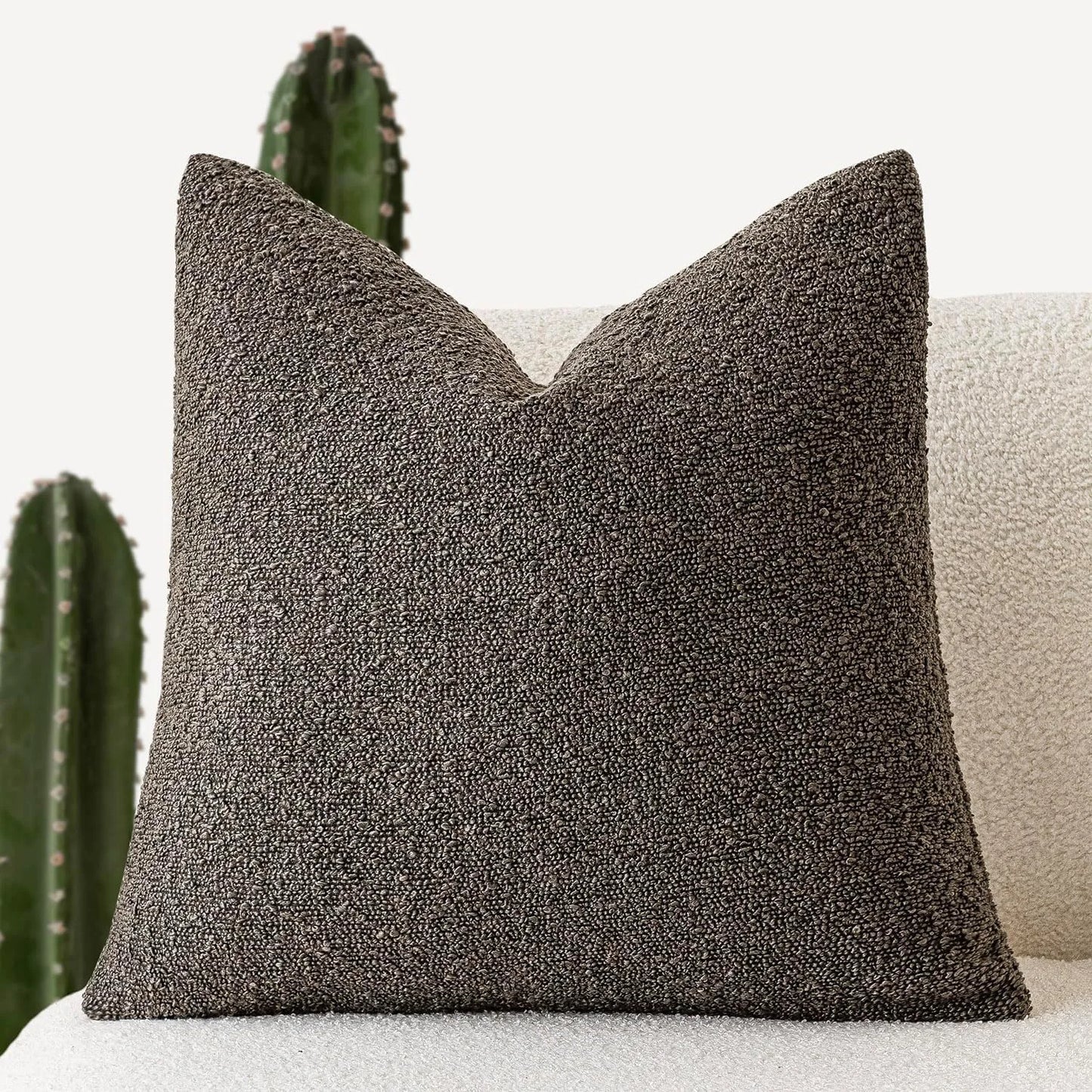 Boucle Throw Pillow Cover 18x18