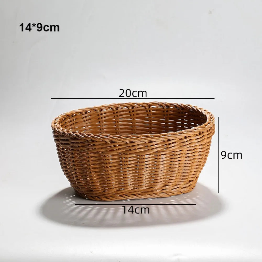 Handwoven Rattan Serving Baskets