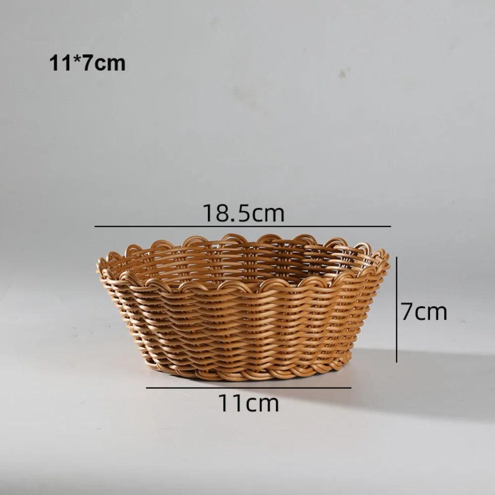 Handwoven Rattan Serving Baskets