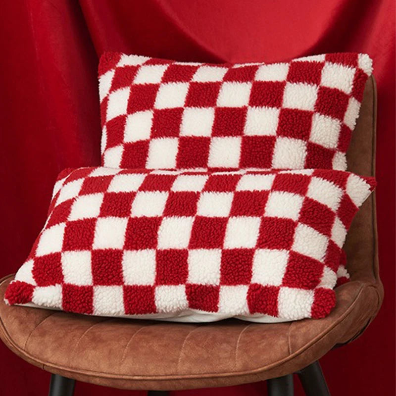 Plush Faux Fur Throw Pillow Cover