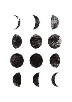 Moon Phase Canvas Wall Art Prints