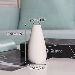 Nordic White Ceramic Flower Vase